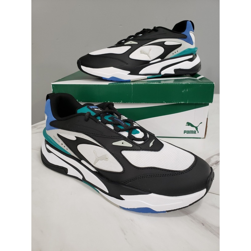 Puma RS-Fast Mix Star Sapphire White Black Teal‎ Silver 375641_02 Sneaker Shoes
